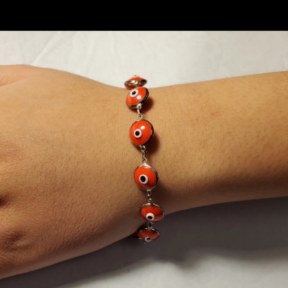 Vtg. Evil Eye Bracelet